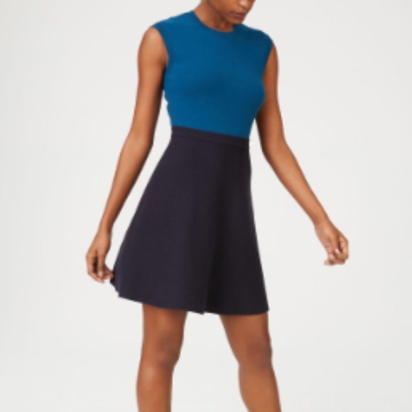 Club Monaco Mini Sweater-Dress Blue Size S - Picture 4 of 4